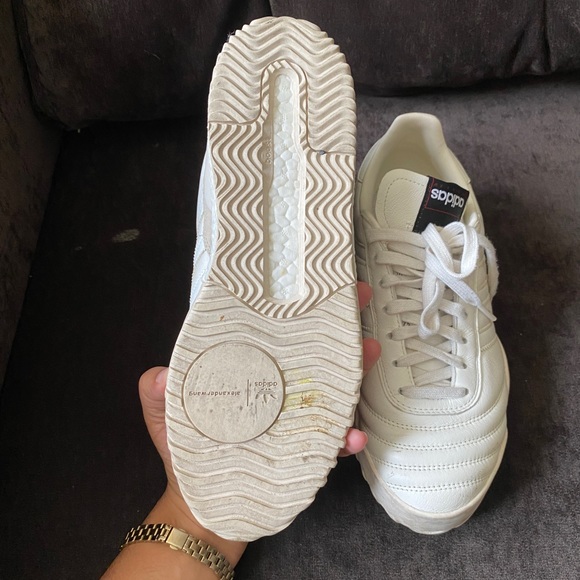 Adidas X Alexander Wang BBall Leather Sneakers in Core White - Picture 14 of 15